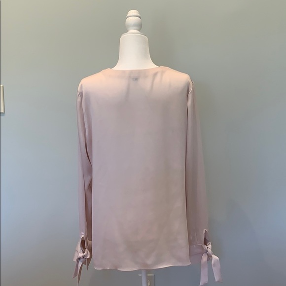 Banana Republic champagne colored v neck blouse - Picture 2 of 6